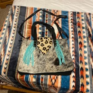 Cowhide Crossbody Purse